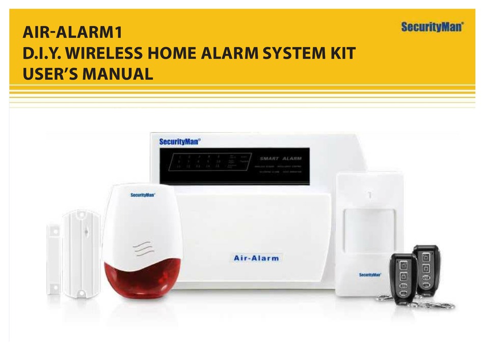 Securityman Air Alarm1 User Manual Pdf, Securityman Air Alarm