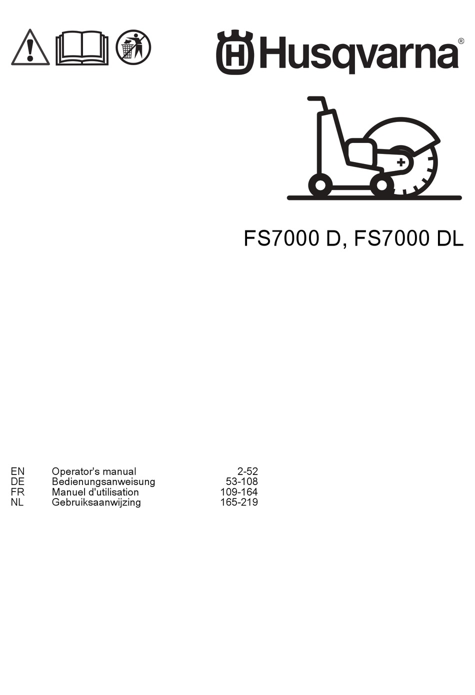 HUSQVARNA FS7000 D OPERATOR