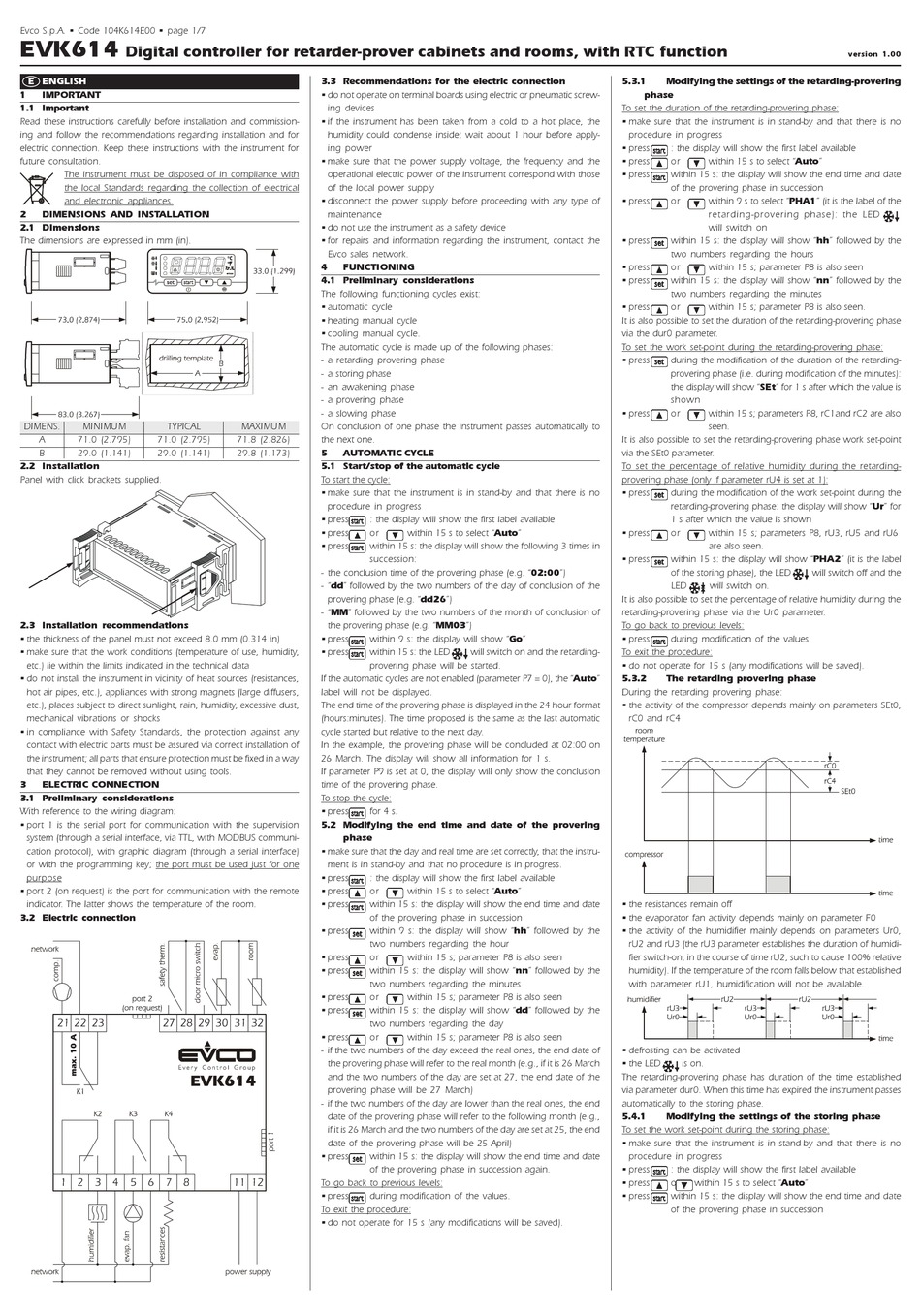 EVCO EVK614 MANUAL Pdf Download | ManualsLib