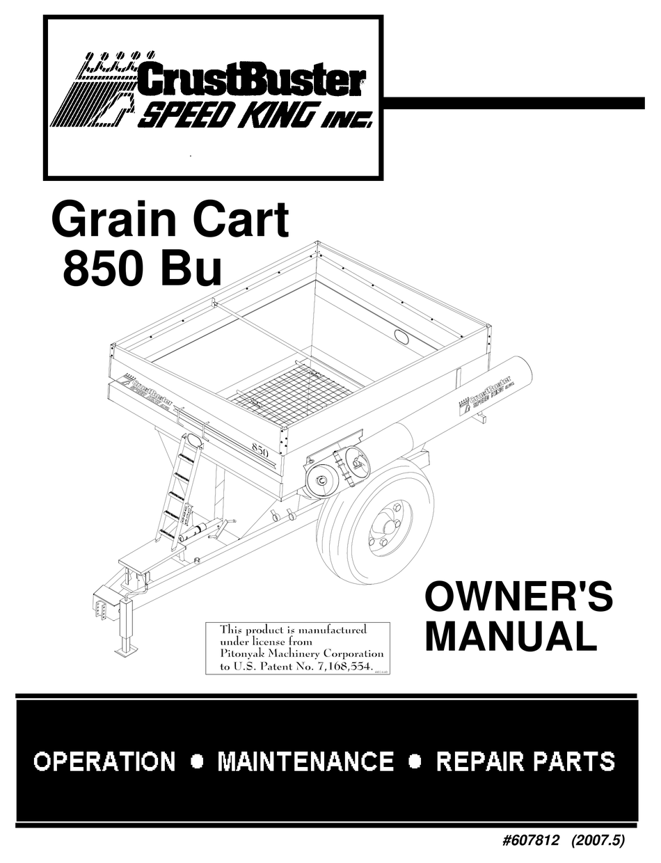 CRUSTBUSTER 850 OWNER'S MANUAL Pdf Download | ManualsLib