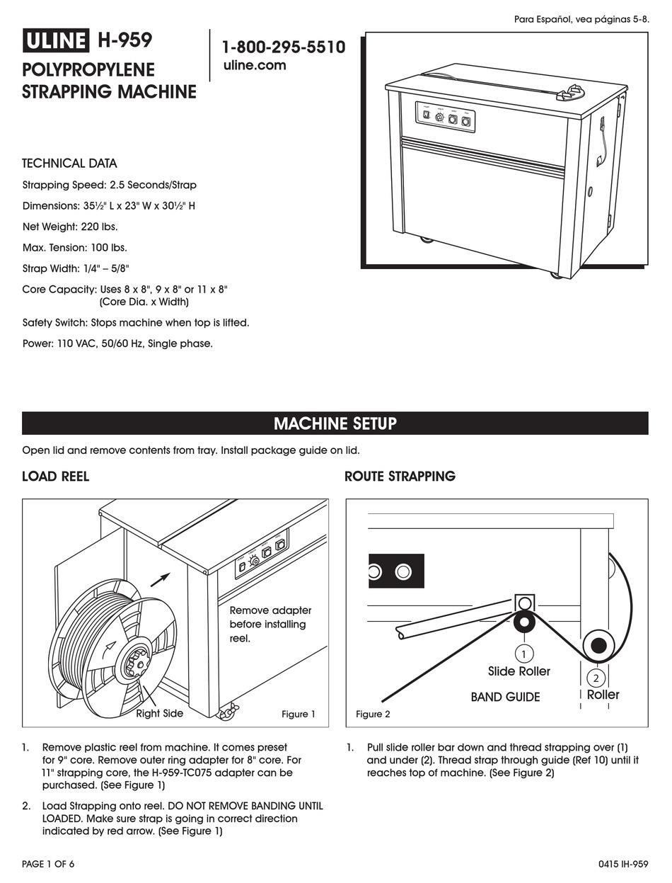 ULINE ULINE QUICK START MANUAL Pdf Download ManualsLib