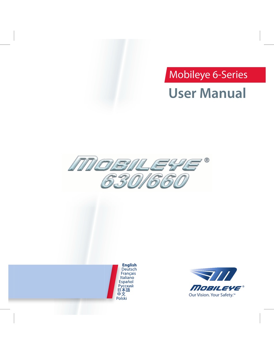 MOBILEYE 6 SERIES USER MANUAL Pdf Download | ManualsLib