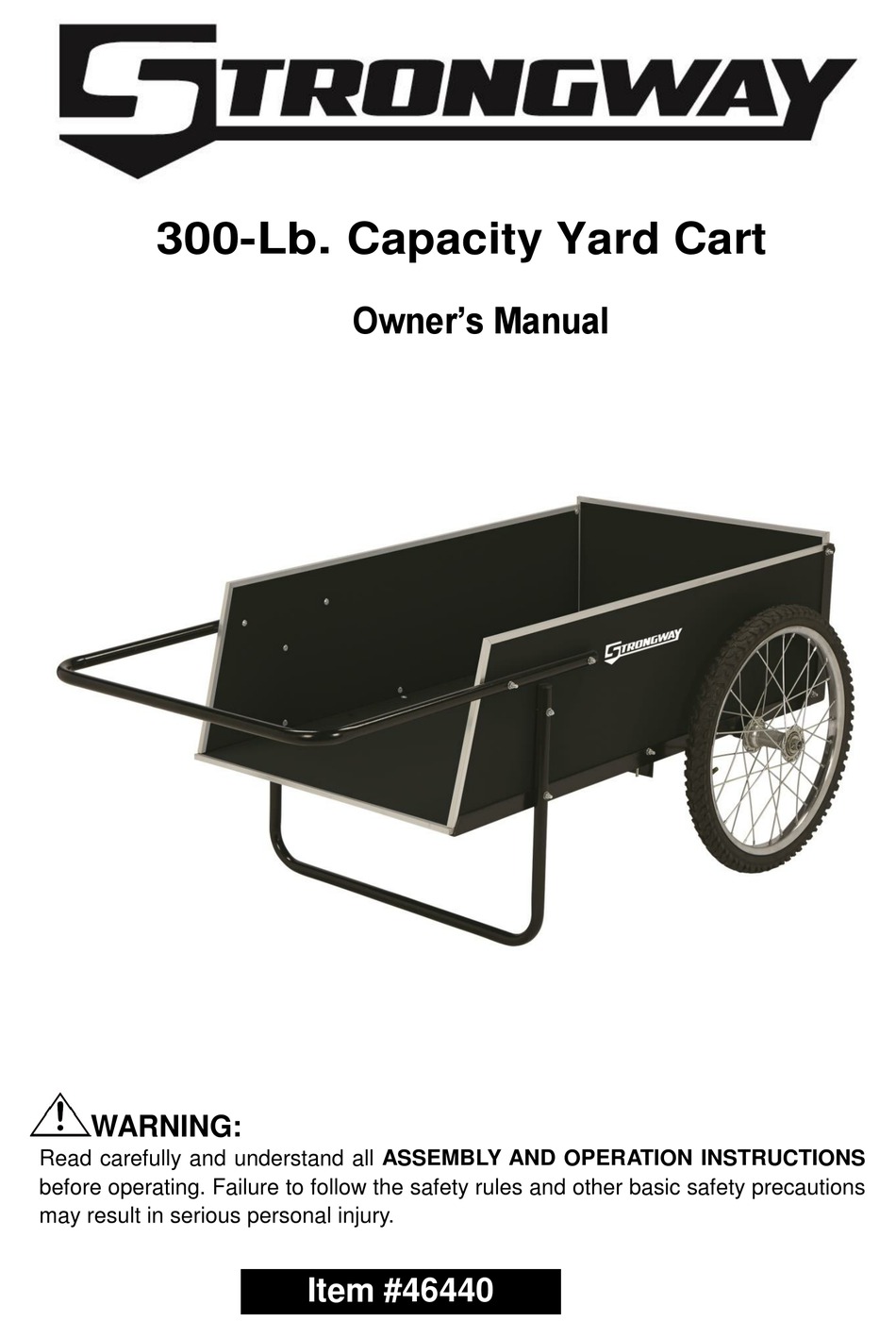 STRONGWAY 46440 OWNER'S MANUAL Pdf Download ManualsLib