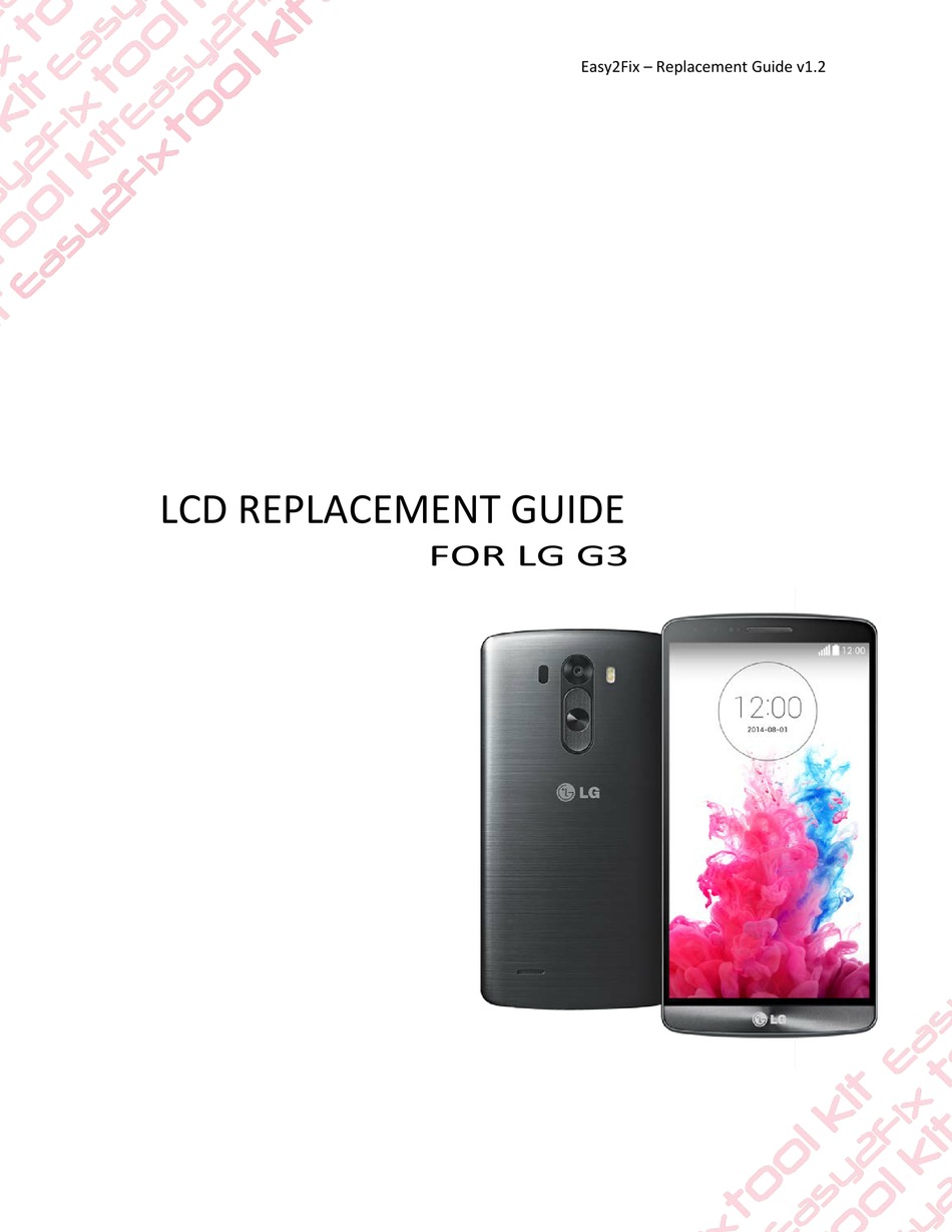 LG G3 REPLACEMENT MANUAL Pdf Download ManualsLib