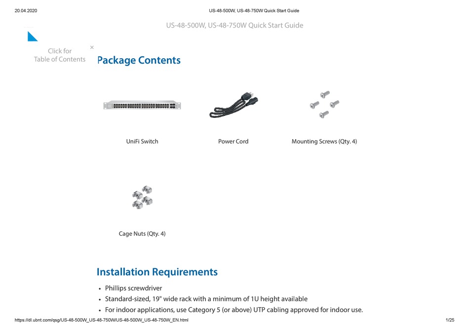 UBIQUITI UNFI US48500W QUICK START MANUAL Pdf Download ManualsLib