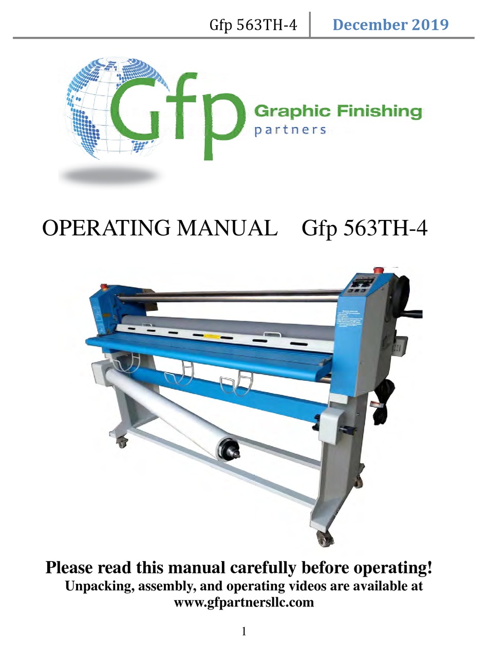 GFP 563TH4 OPERATING MANUAL Pdf Download ManualsLib