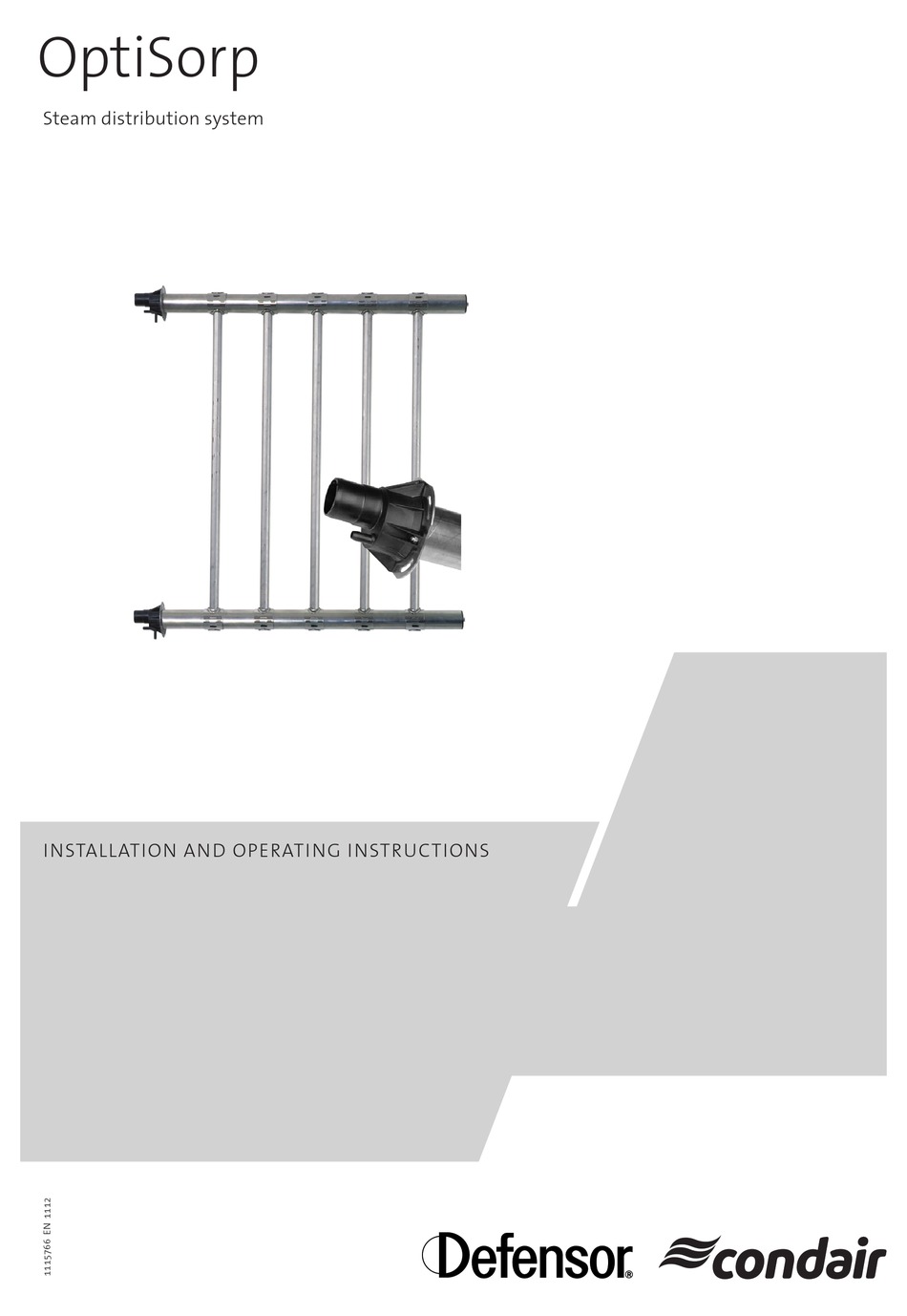 CONDAIR DEFENSOR OPTISORP INSTALLATION AND OPERATING INSTRUCTIONS
