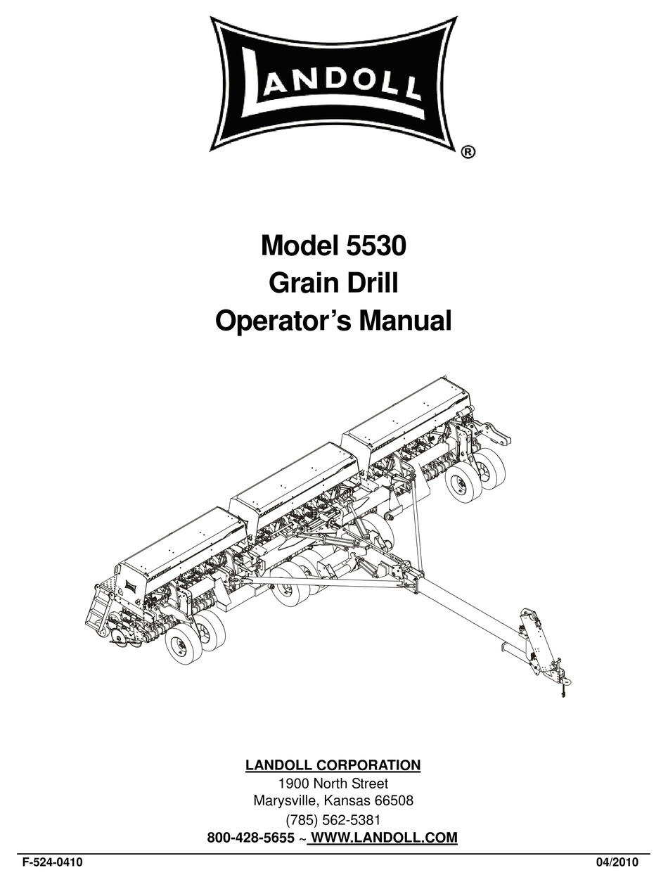 LANDOLL 5530 OPERATOR'S MANUAL Pdf Download ManualsLib