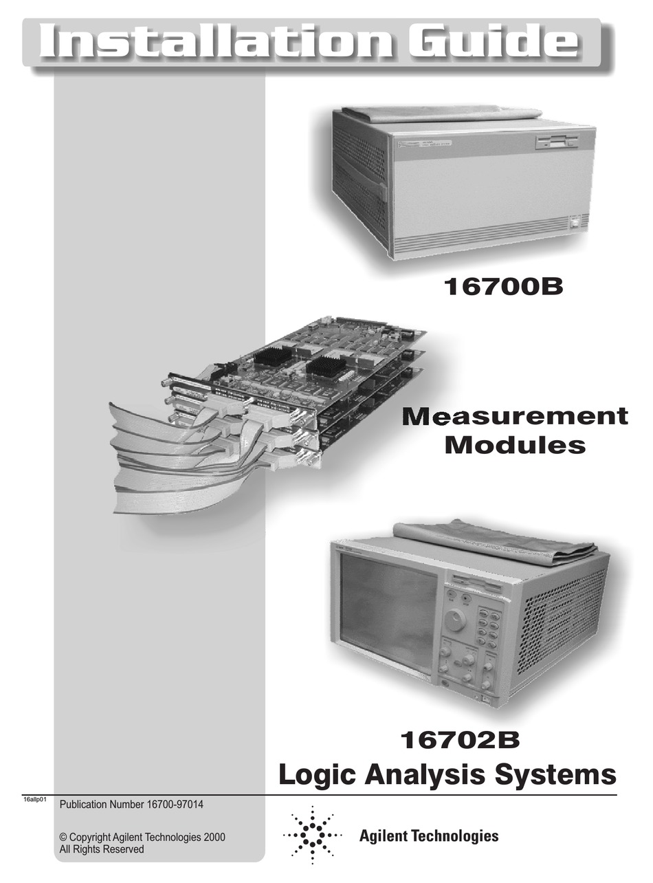 AGILENT TECHNOLOGIES 16702B INSTALLATION MANUAL Pdf Download ManualsLib