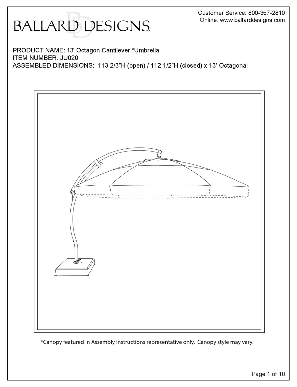 BALLARD DESIGNS JU020 ASSEMBLY INSTRUCTIONS MANUAL Pdf Download
