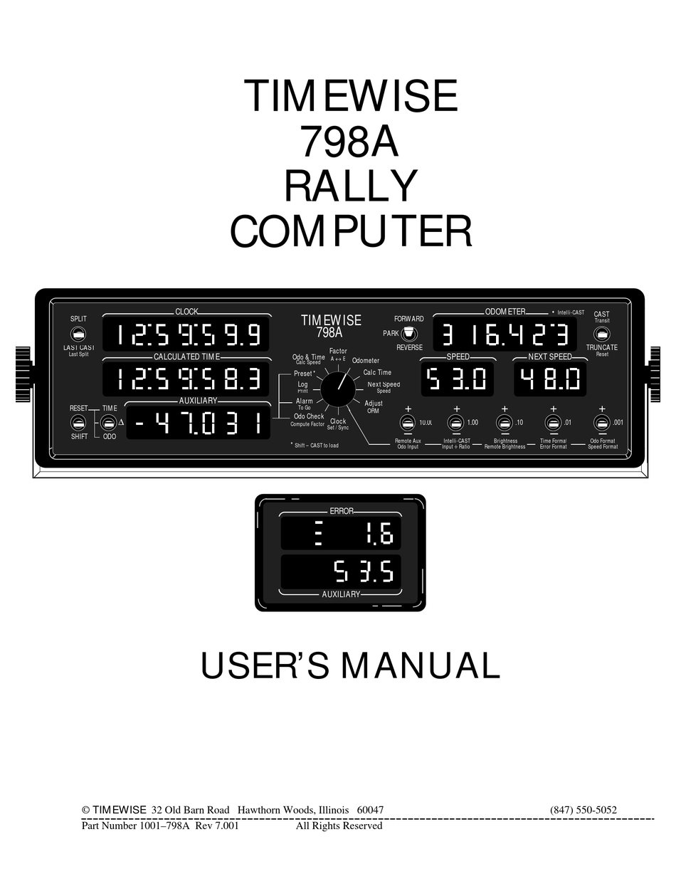 timewise-798a-user-manual-pdf-download-manualslib