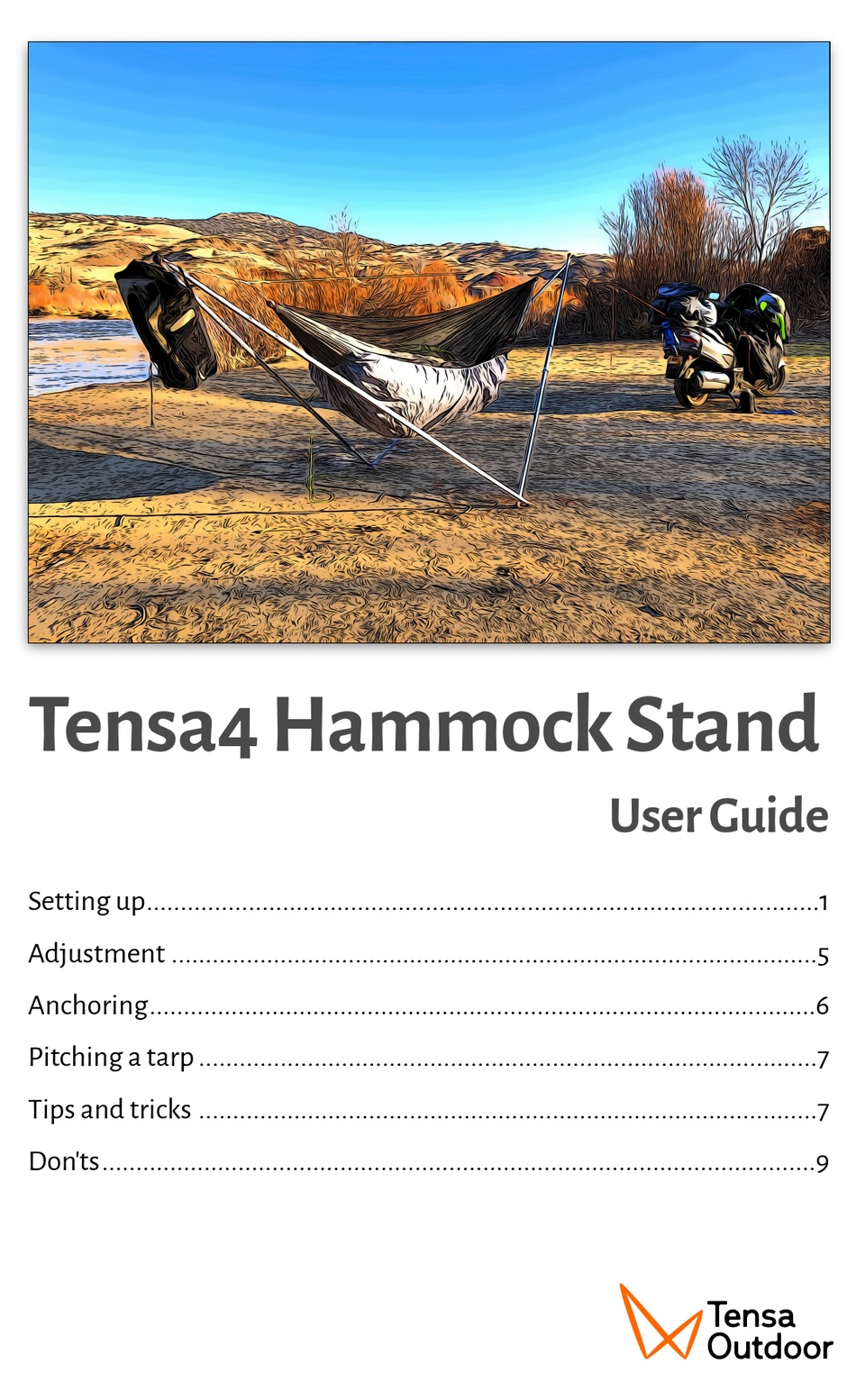 Tensa4 hammock stand : Tensa Outdoor