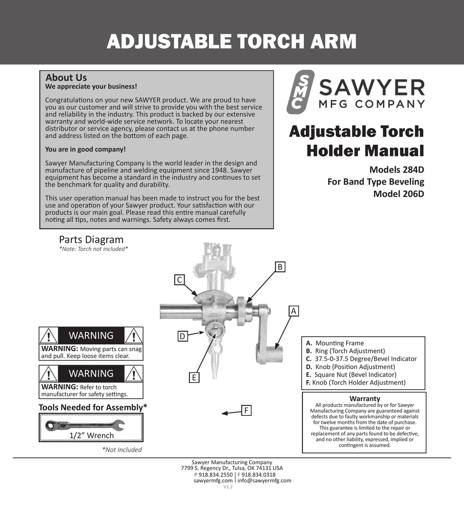 SAWYER 284D USER'S OPERATION MANUAL Pdf Download ManualsLib