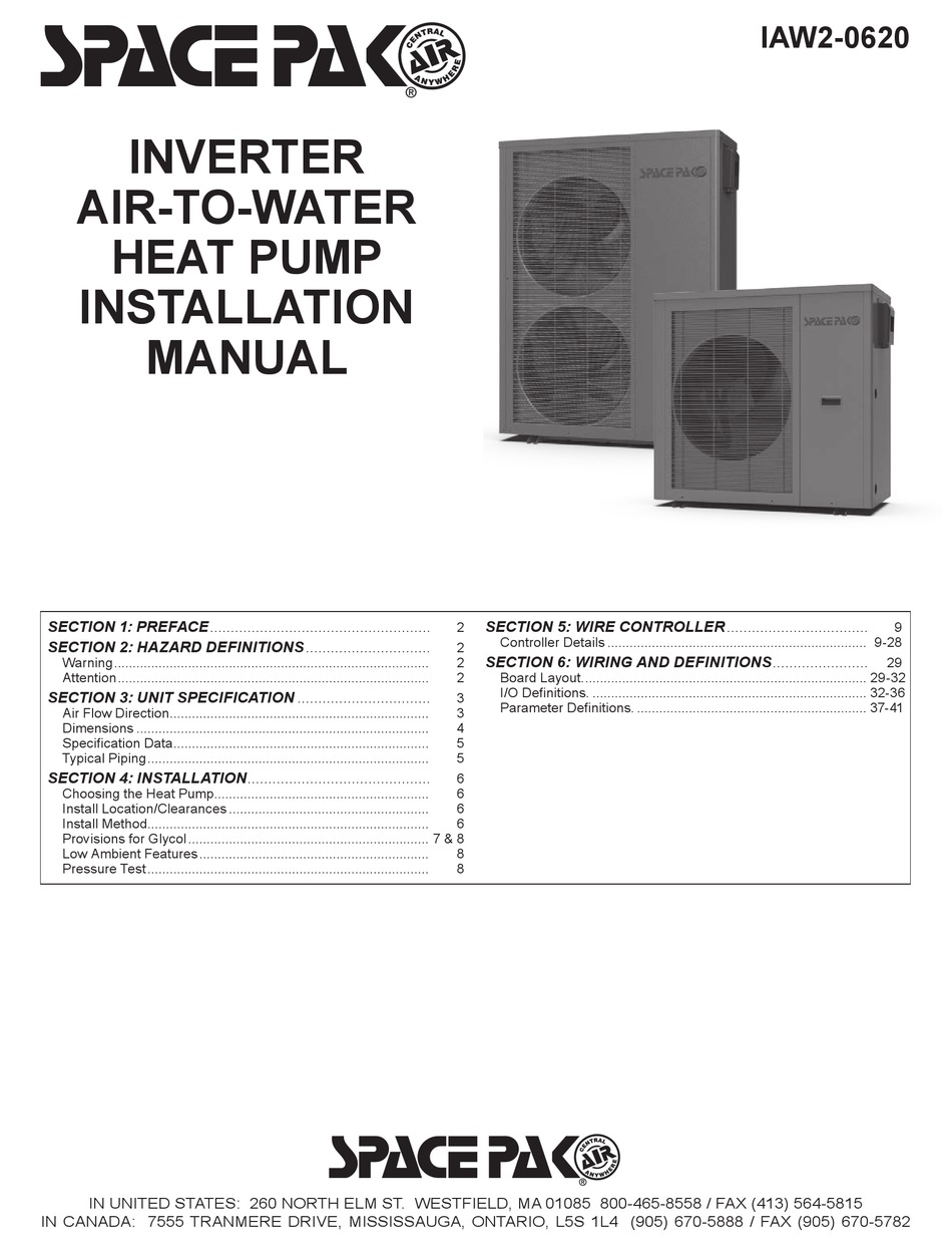 SPACEPAK SIM036 INSTALLATION MANUAL Pdf Download ManualsLib