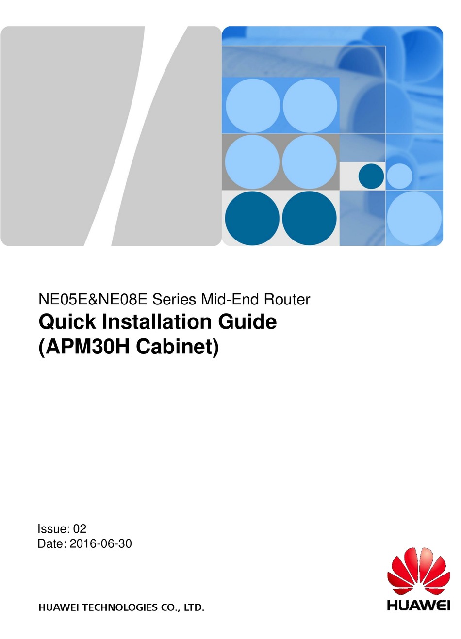 Huawei Ne05e Series Quick Installation Manual Pdf Download Manualslib