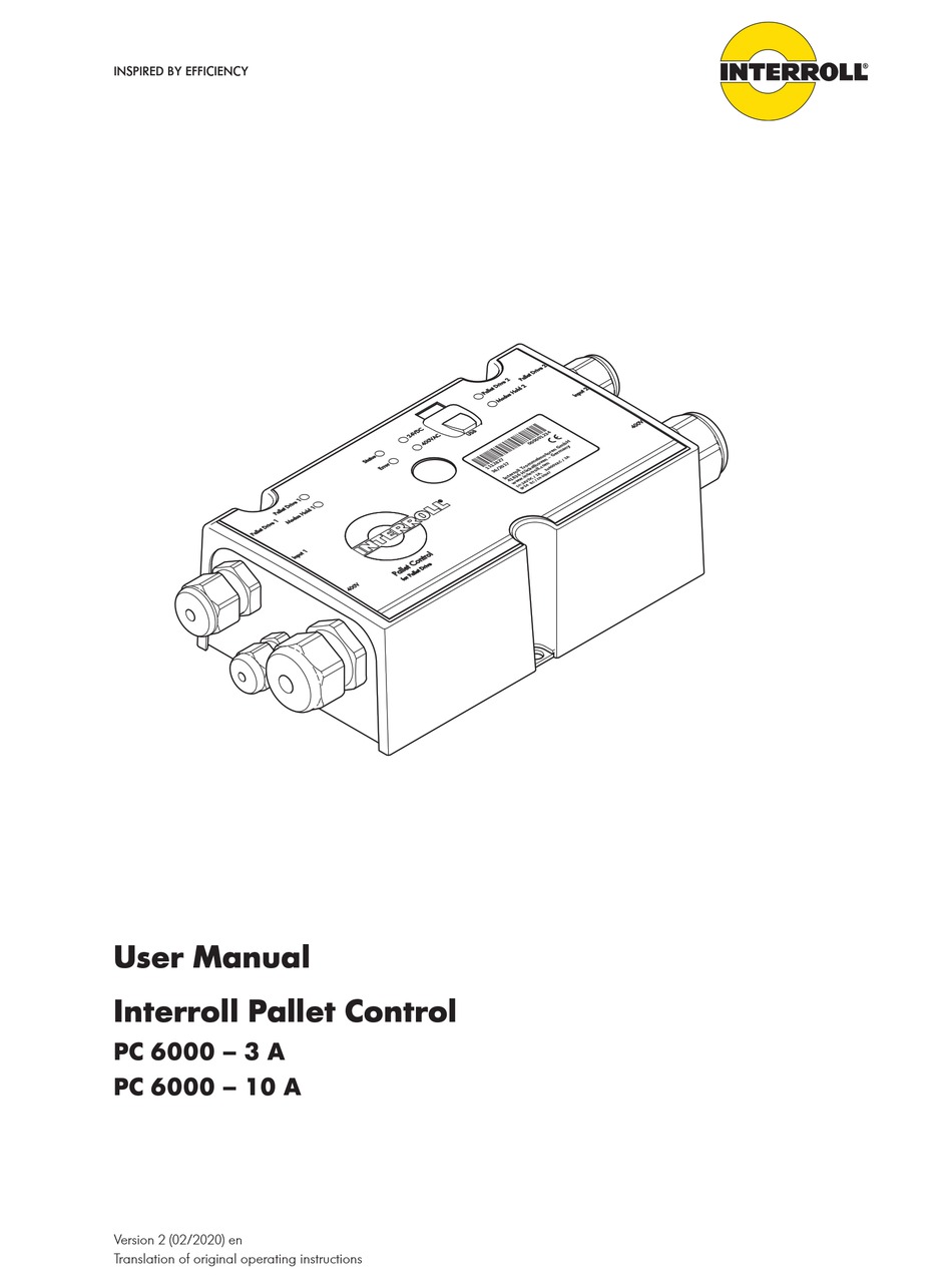 INTERROLL PC 60003 A USER MANUAL Pdf Download ManualsLib