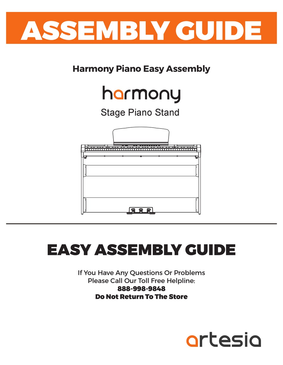ARTESIA HARMONY ASSEMBLY MANUAL Pdf Download ManualsLib