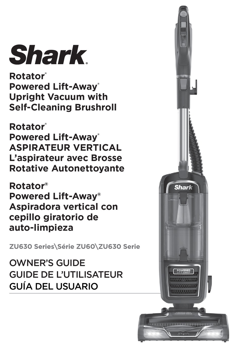 SHARKNINJA OPERATING SHARK ROTATOR POWERED LIFT-AWAY ZU630 SERIES OWNER'S  MANUAL Pdf Download | ManualsLib