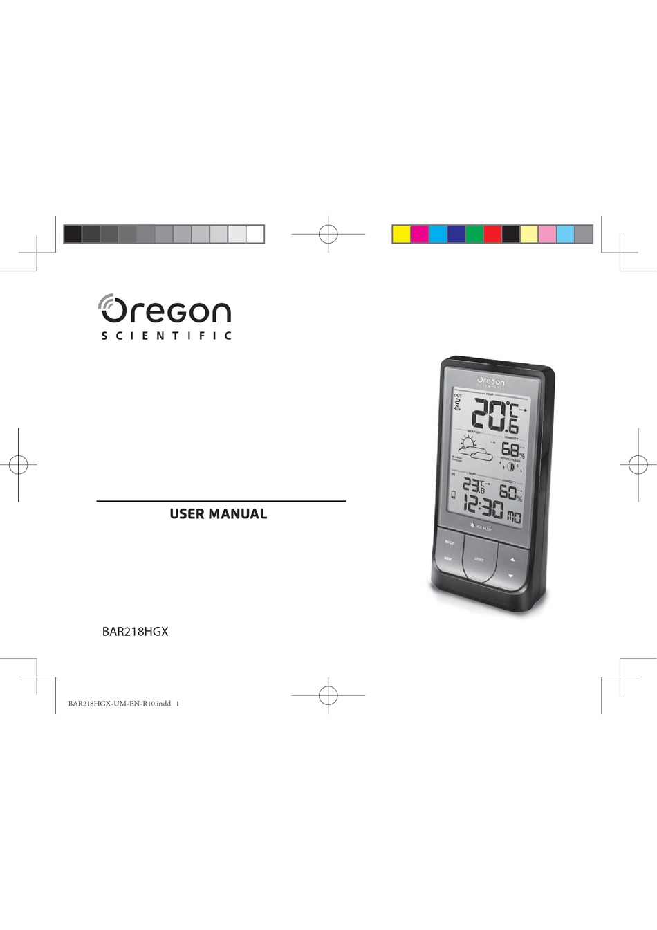User manual Oregon Scientific BAR208SX (English - 84 pages)