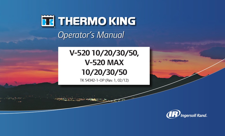 INGERSOLLRAND THERMO KING V520 10 OPERATOR'S MANUAL Pdf Download ManualsLib