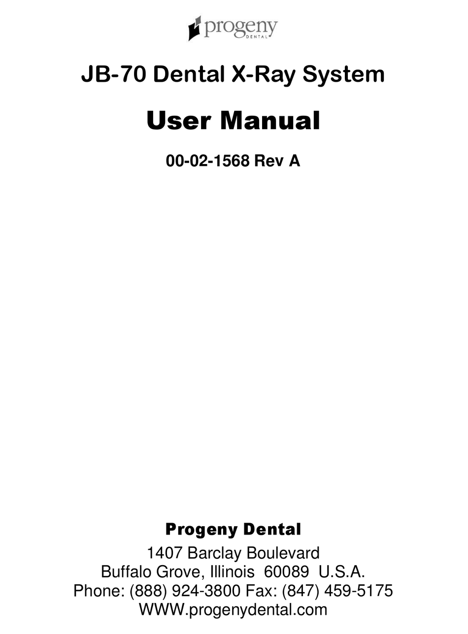 PROGENY JB70 USER MANUAL Pdf Download ManualsLib