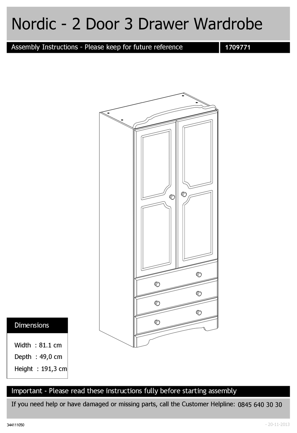 ARGOS NORDIC 1709771 ASSEMBLY INSTRUCTIONS MANUAL Pdf Download ManualsLib