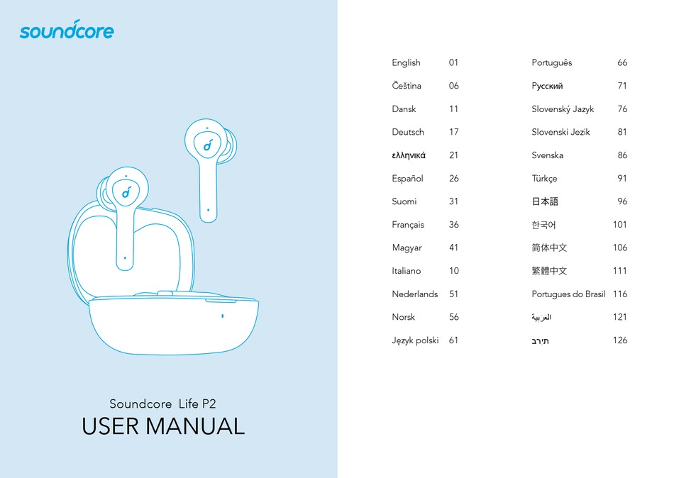 SOUNDCORE LIFE P2 USER MANUAL Pdf Download | ManualsLib