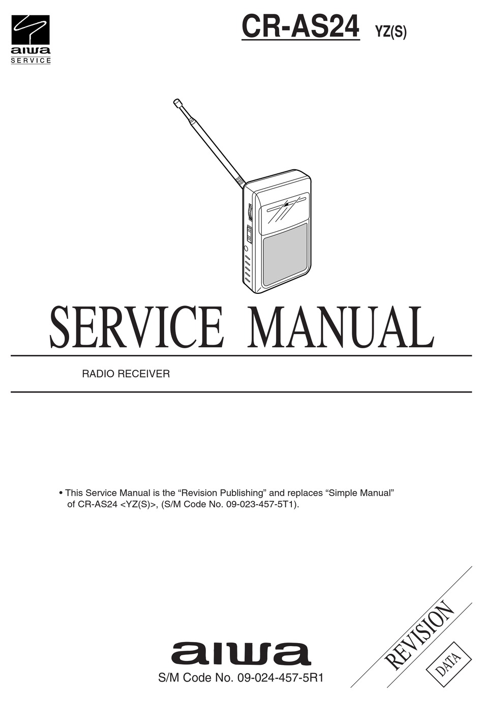 AIWA CR-AS24 SERVICE MANUAL Pdf Download | ManualsLib