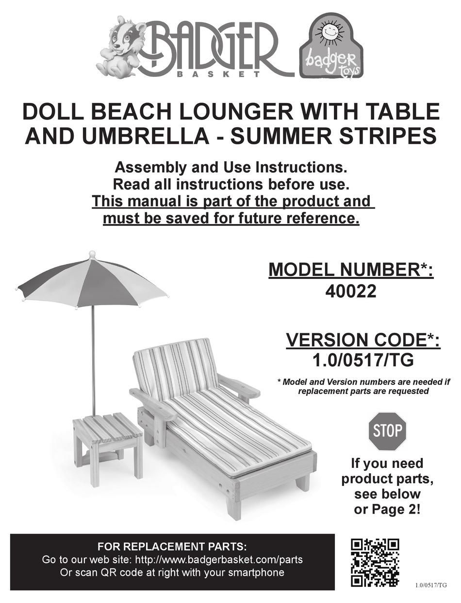 BADGER BASKET 40022 ASSEMBLY AND USE INSTRUCTIONS Pdf Download ManualsLib