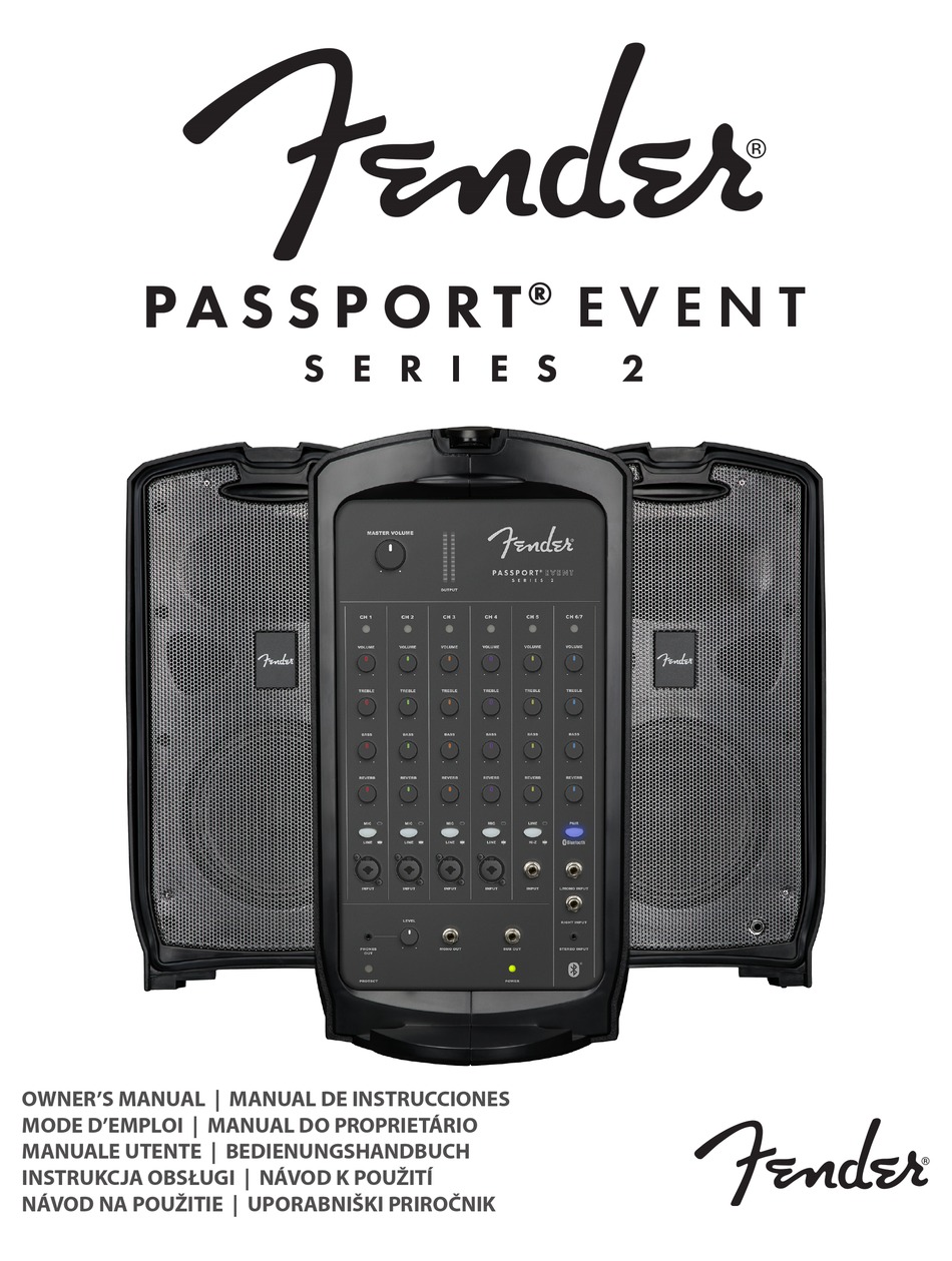 Fender passport event схема