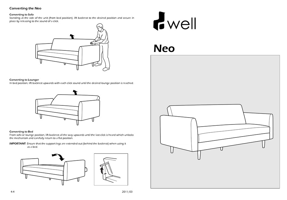 DWELL NEO ASSEMBLY INSTRUCTIONS Pdf Download ManualsLib