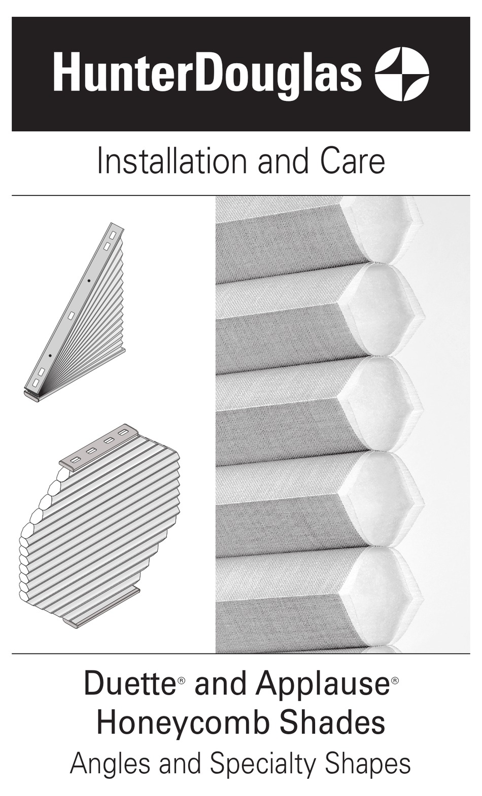 Hunterdouglas Duette Installation And Care Pdf Download Manualslib