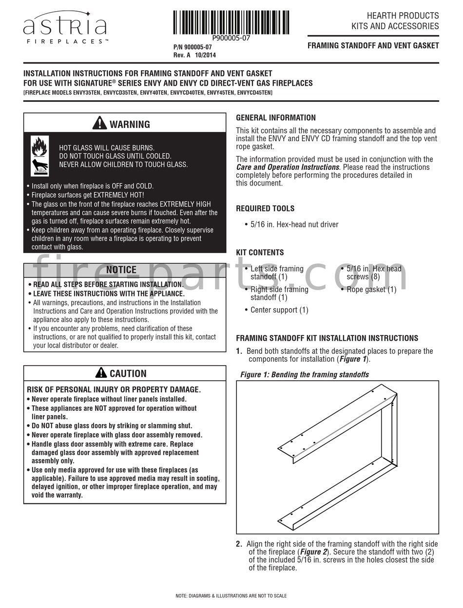 ASTRIA FIREPLACES 90000507 INSTALLATION INSTRUCTIONS Pdf Download