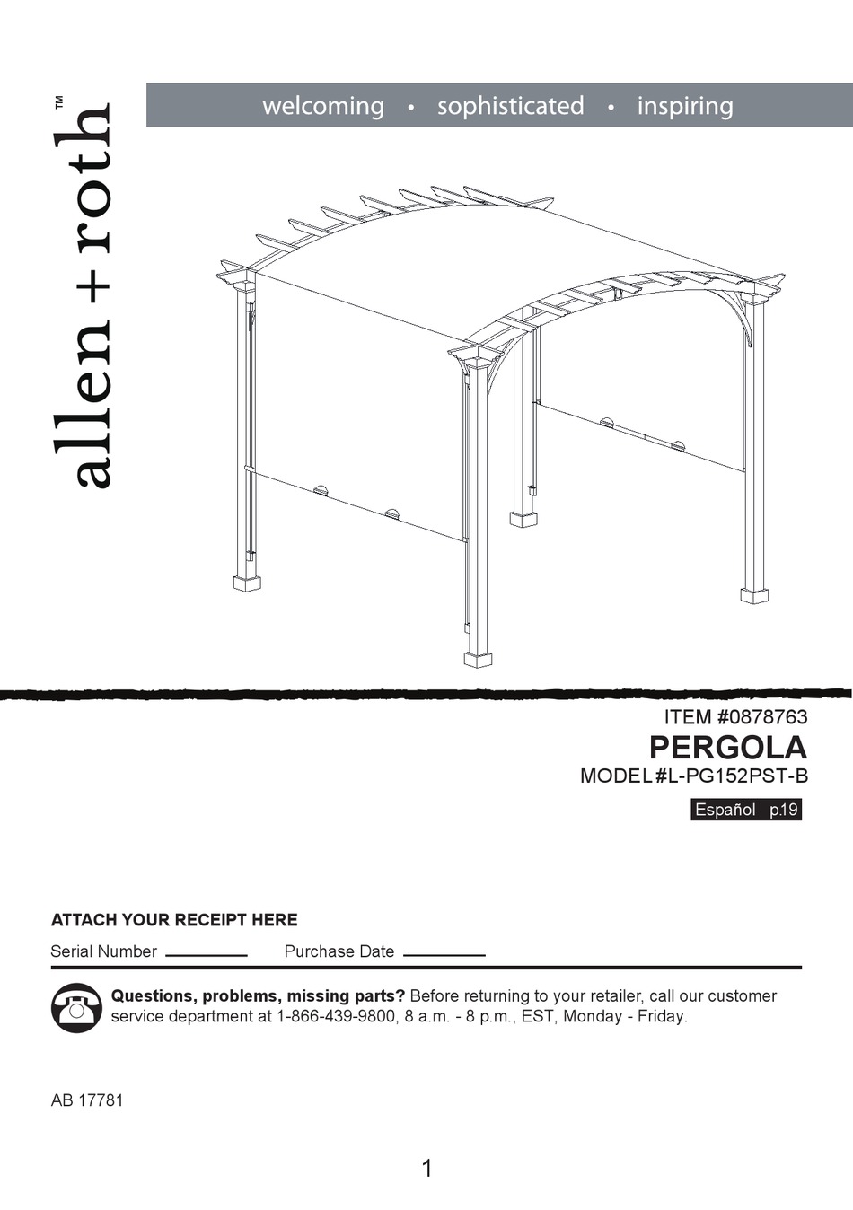 Allen Roth L Pg152pst B Manual Pdf Download Manualslib