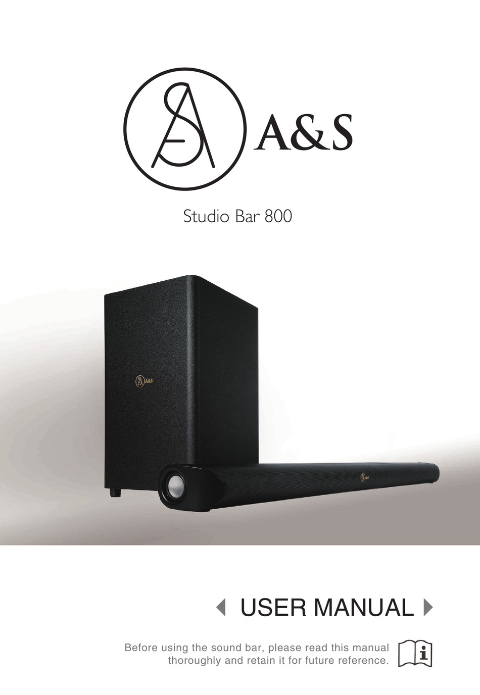 A&s 2.1 bar with wireless store subwoofer 300