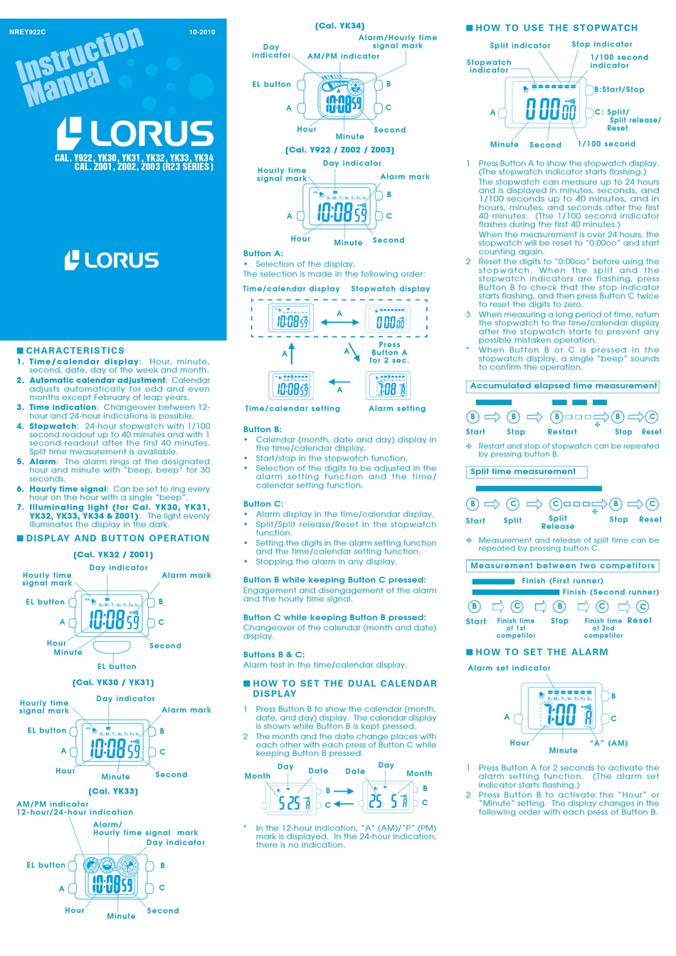 lorus r23 series