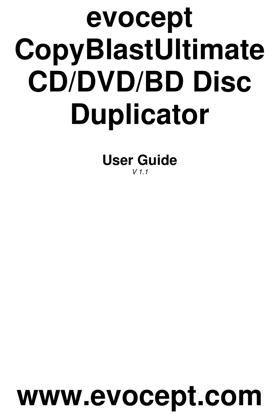 EVOCEPT COPYBLASTULTIMATE USER MANUAL Pdf Download ManualsLib