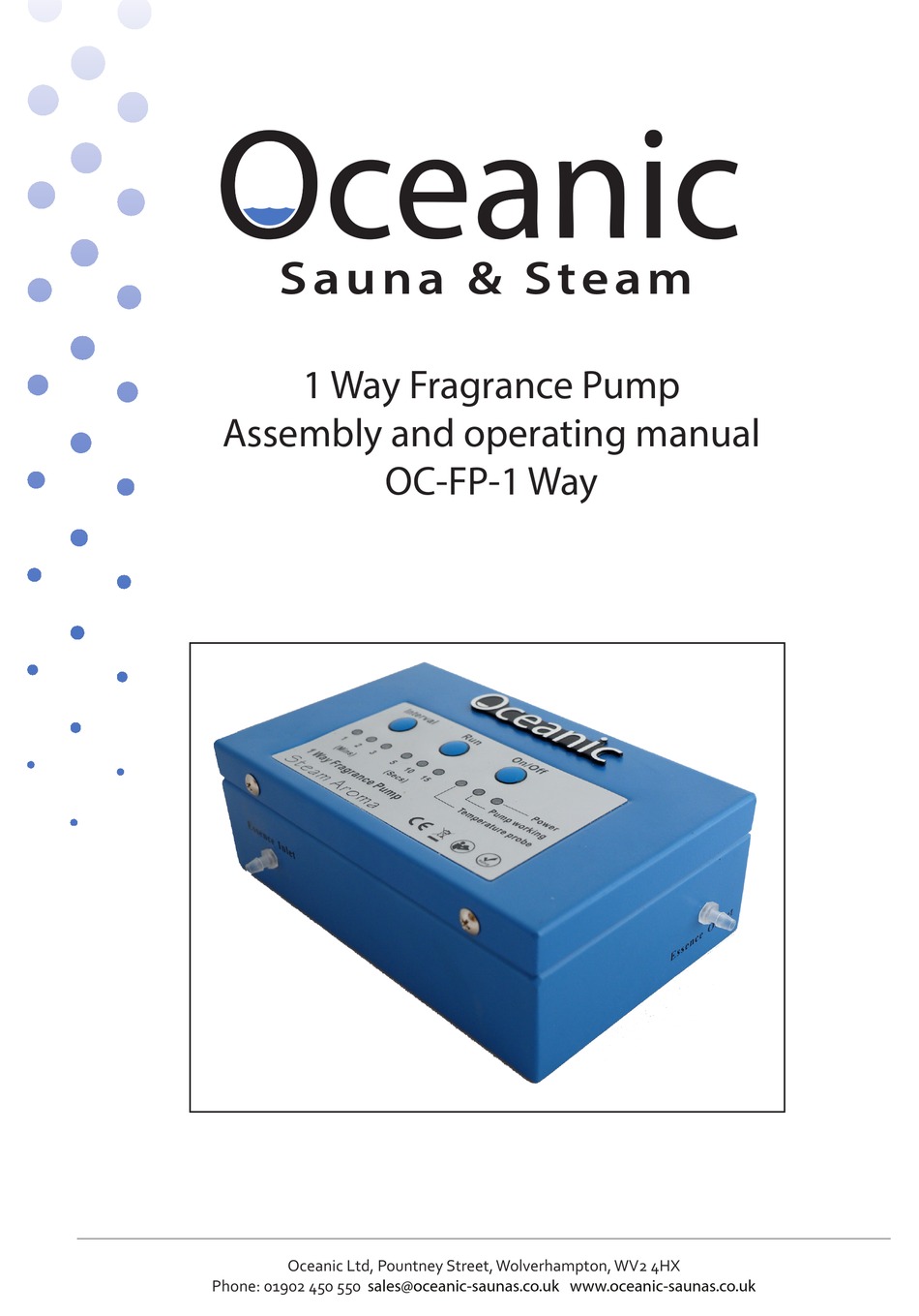OCEANIC OCFP1 WAY ASSEMBLY AND OPERATING MANUAL Pdf Download ManualsLib