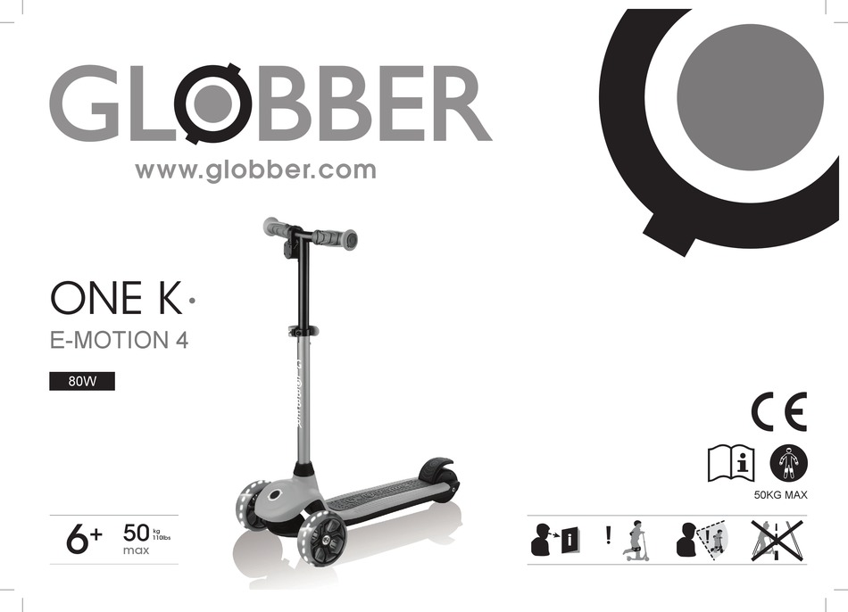 Globber One K E Motion 4 Owner S Manual Pdf Download Manualslib