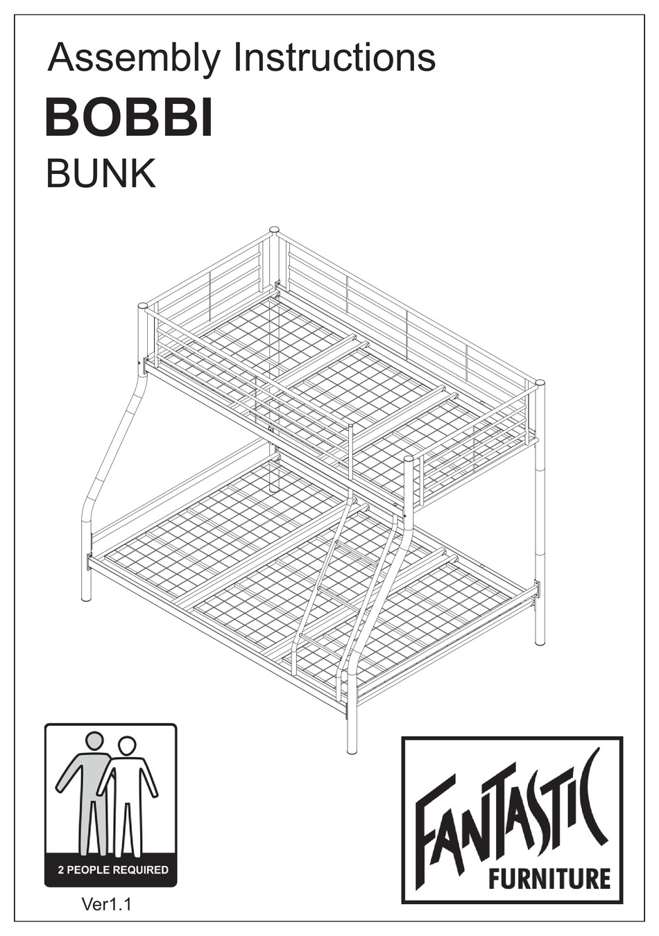 FANTASTIC FURNITURE BOBBI ASSEMBLY INSTRUCTIONS MANUAL Pdf Download