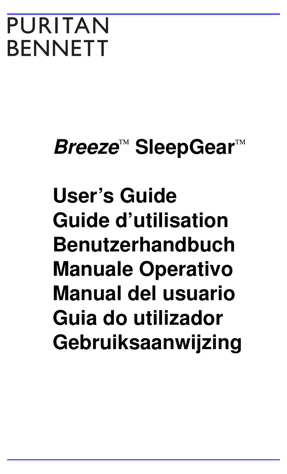 Puritan bennett breeze sleepgear best sale