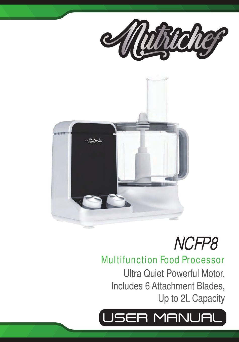 NUTRICHEF NCFP8 USER MANUAL Pdf Download ManualsLib