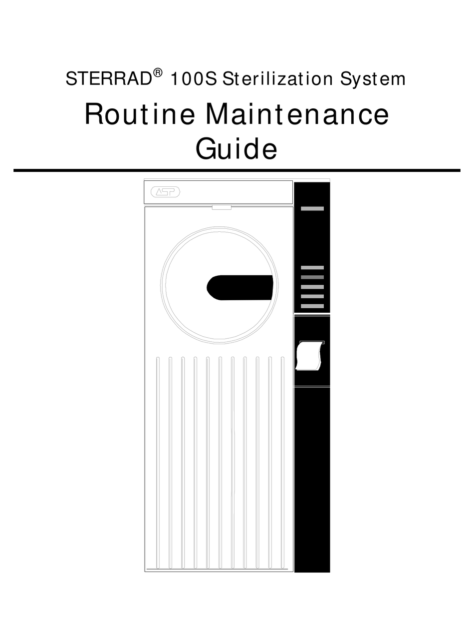 ASP STERRAD 100S ROUTINE MAINTENANCE MANUAL Pdf Download | ManualsLib