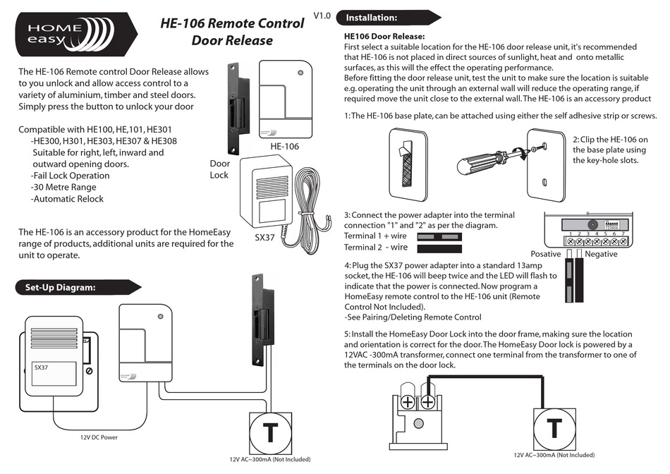 HOME EASY HE106 MANUAL Pdf Download ManualsLib