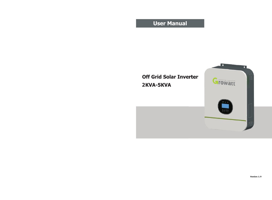 GROWATT 2KVA USER MANUAL Pdf Download ManualsLib