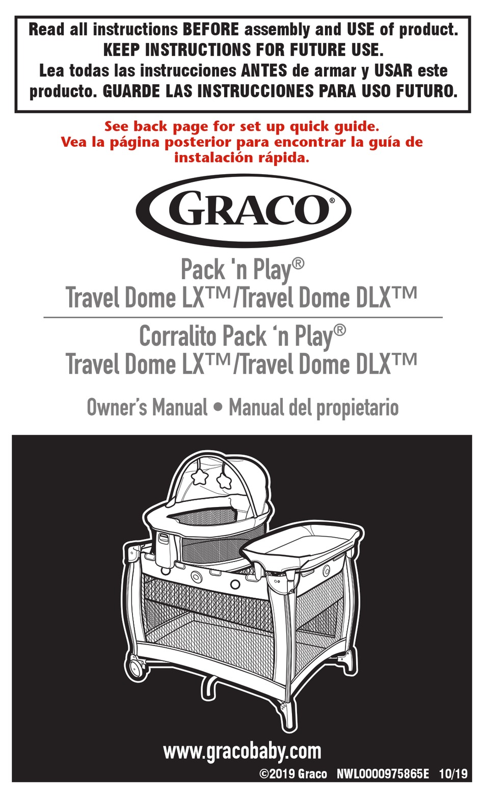 GRACO PACK 'N PLAY TRAVEL DOME LX OWNER'S MANUAL Pdf Download ManualsLib