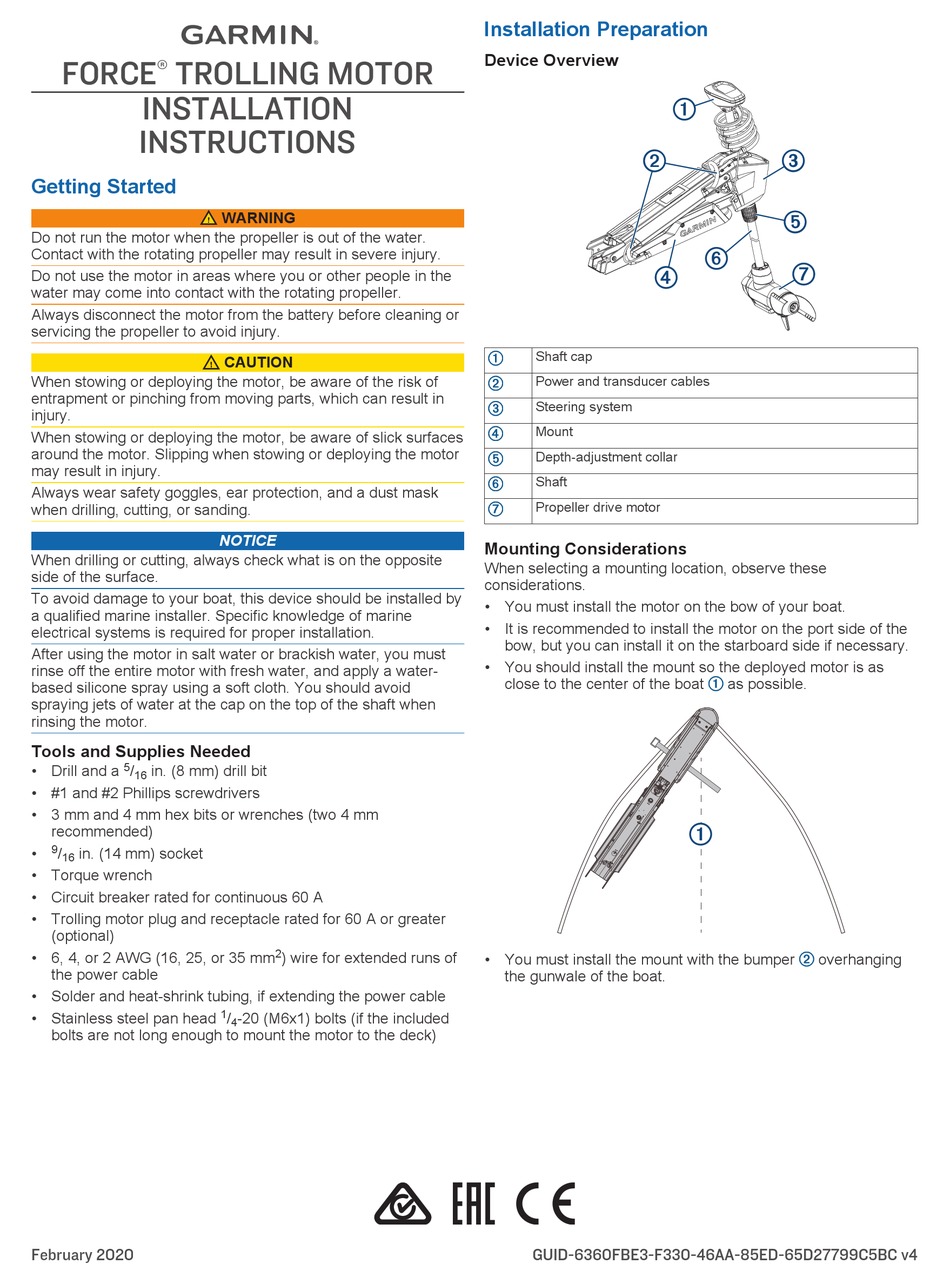 Garmin force installation instructions manual pdf download manualslib