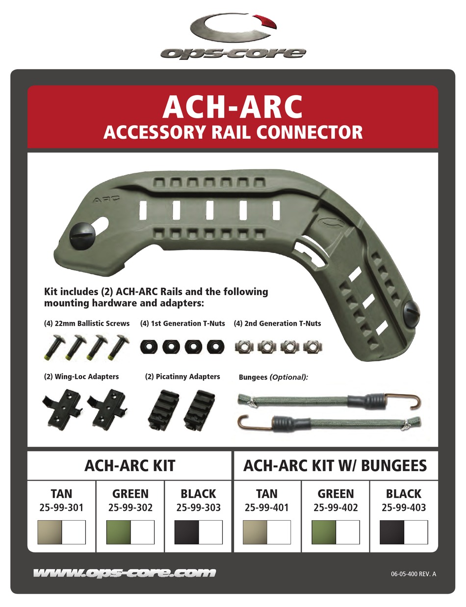 OPS-CORE ACH-ARC INSTALLATION INSTRUCTIONS Pdf Download | ManualsLib