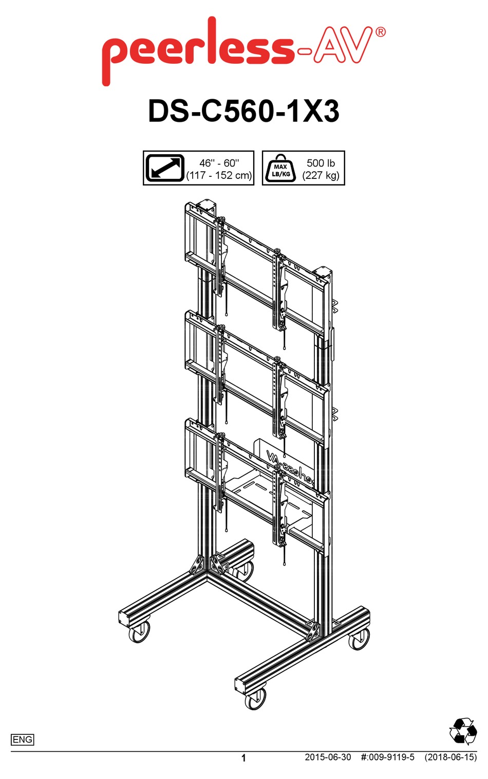 peerless-av-ds-c560-1x3-installation-instructions-manual-pdf-download