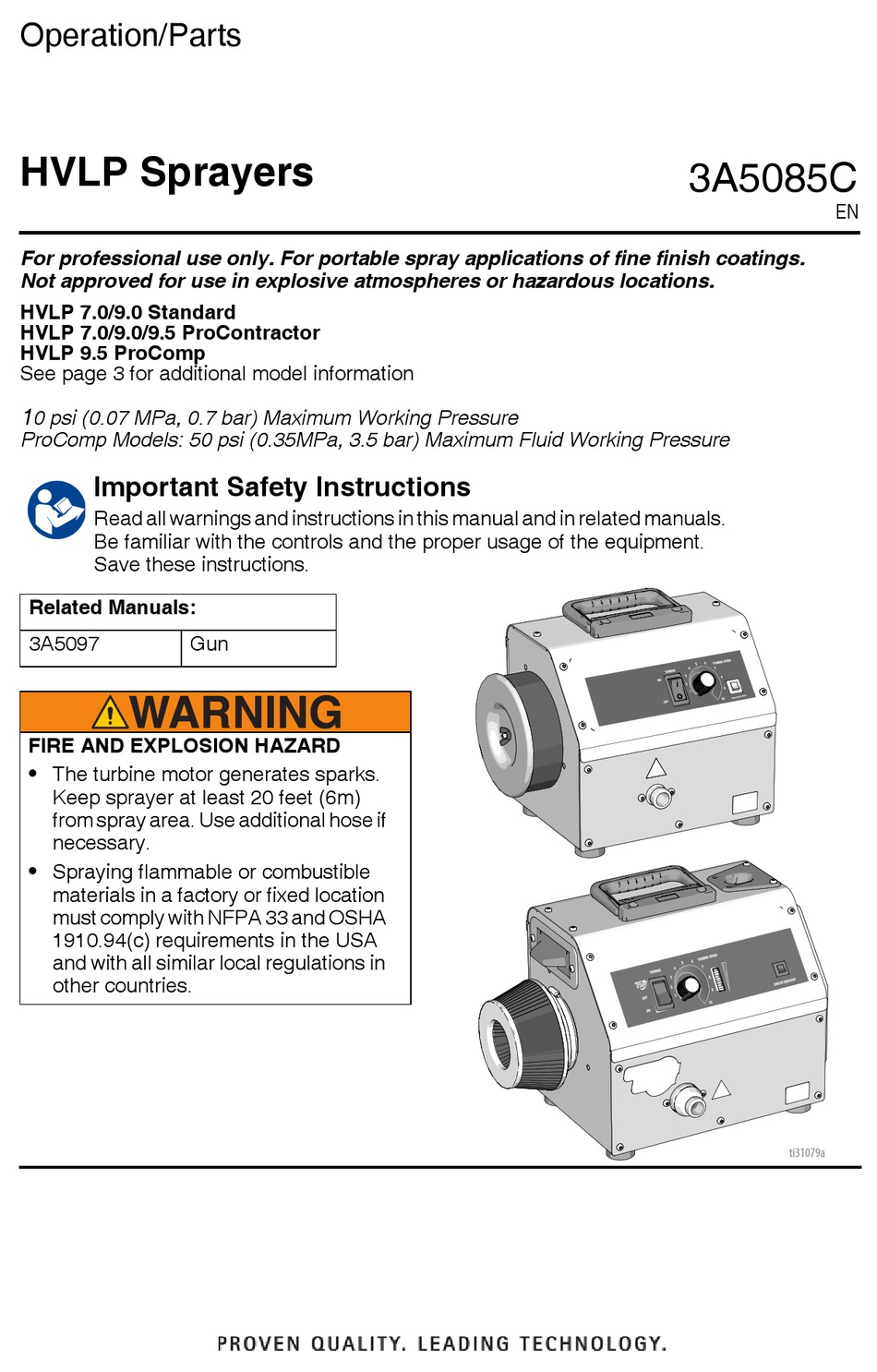 GRACO HVLP SERIES OPERATION, PARTS Pdf Download | ManualsLib